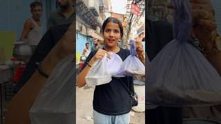 Trying Every Street Food In Old Delhi 😱 Buying Unlimited Street Food Challenge shorts ashortaday [upl. by Maddeu2]