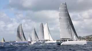 Heineken Regatta 2014 Action from the Gunboat Class Race 1 [upl. by Rosalie]