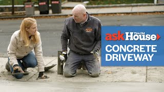 How to Pour a Concrete Driveway  Ask This Old House [upl. by Rondon376]