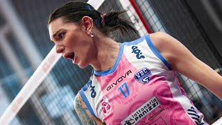 SUPER MALWINA SMARZEK MVP amp Top Scorer in Pinerolo  Casalmaggiore  Lega Volley Femminile 202324 [upl. by Edroi]