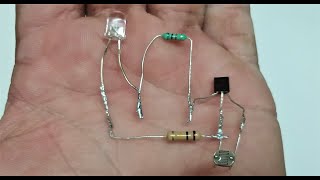 How To Make Simple Automatic Night Lamp With BC547 Transistor LED Night Light LDR Project [upl. by Brnaba678]