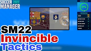 Soccer Manager 2022  Invincible Tactics For winning  SM22 [upl. by Namhcan842]