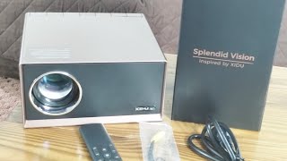 XIDU Splendid Vision Projector with wifi and bluetooth Review [upl. by Etoile165]