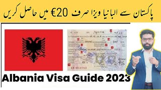 Albania Visit Visa For Pakistani 2023  How To Apply Albania E Visa From pakistan  Requirements [upl. by Swirsky300]