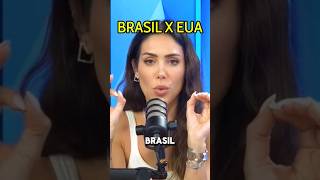 BELLA FALCONI explica a diferença entre BRASIL e EUA [upl. by Aslehc]