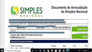 Como emitir DAS do Simples Nacional [upl. by Whitebook]