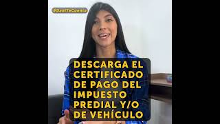 Descarga el certificado de pago del impuesto Predial yo de Vehículo [upl. by Efren]