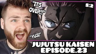 WAIT WTF DID THEY JUST LOSE  JUJUTSU KAISEN EPISODE 23  SEASON 2  New Anime Fan  REACTION [upl. by Nojram998]