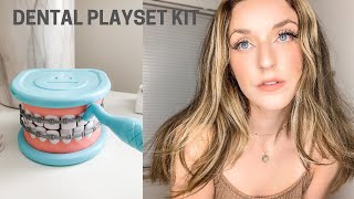 ASMR  Realistic SATISFYING Teeth Cleaning  DENTAL PLAYSET KIT 🦷🪥 [upl. by Battat]