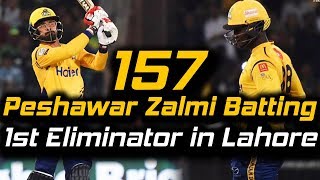 Peshawar Zalmi Superb Batting in PSL at LHR  PEW Zalmi vs Quetta Gladiators  HBL PSL 2018  M1F1 [upl. by Louise417]