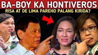 BAHO NI HONTIVEROS AT DE LIMA UMAALINGASAW PAREHO PALA NAKIAPID SA MAYASAWA [upl. by Nido]