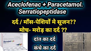 Zerodol SP Tablet  Zerodol SP Uses in Hindi  Zerodol SP Composition Doses side effects [upl. by Wanfried]