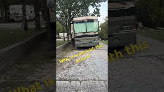 How close can you go rvparking rvlife rvfails rvparkingfail [upl. by Camala]