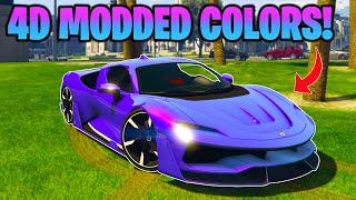 TOP 5 Best 4D Modded Crew Colors In GTA 5 Online 4D Paint Job Glitch [upl. by Anahc]