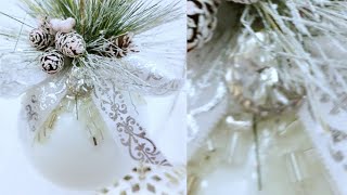 DIY  BEAUTIFULLY MADE ORNAMENT  QUICK AND EASY DIY  USING DOLLAR TREE ORNAMENT HIGH END DIY 2019 [upl. by Gies]