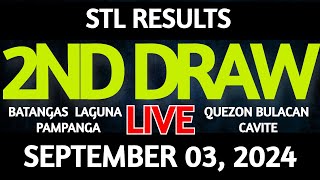 Stl Result Today 2nd draw September 03 2024 STL Batangas Live [upl. by Suivatna]