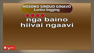 HOSOKO SINDUO GINAVO Lorina Ingging Key A [upl. by Yanffit626]