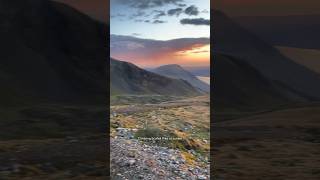 Climbing the HIGHEST mountain in England at sunset 🌅 Scafell Pike scafellpike mountains hiking [upl. by Nilyahs]