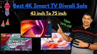 Best 4K Smart TV Diwali Sale 43 inch To 75 inch TV [upl. by Xineohp]