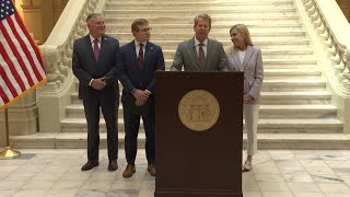 Gov Kemp shows support to Justice Pinson ahead of Georgia primary  Full remarks [upl. by Nayra]