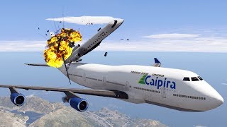 GTA 5 Extreme Airplane Crashes Rockstar Editor [upl. by Eityak733]