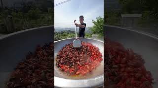 Frying them first helps the crayfish absorb the seasoning better when stewed shorts [upl. by Lilahk527]