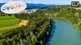 Aare von Radelfingen Richtung Aarberg im Mai 2020  Drohnenflug [upl. by Karoline]