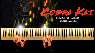 Cobra Kai Season 3  Trailer Tribute Music Piano Cover  SHEETSSYNTHESIA [upl. by Nerha]