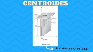 Estática  Centroides de figuras planas irregulares Ejercicio 963  Hibbeler 12va edición [upl. by Ehcor951]