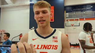 Media Day Illini forward Marcus Domask [upl. by Atinit]