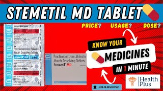 Stemetil MD Tablet  Prochlorperazine  StemetilMD 🤔 [upl. by Girand]