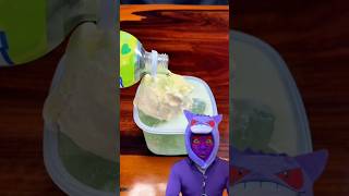 Make A melon soda float with vanilla ice cream shorts funny gengar lifehacks pokemon [upl. by Enelym151]