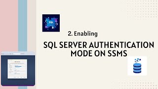 Enabling SQL server authentication mode using username and password on SSMS [upl. by Shakespeare]