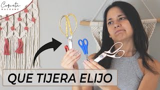 Descubre las mejores tijeras para hacer MACRAMÉCoqueta Macramé [upl. by Aveneg]