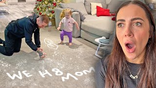 Spray Painting The Carpet And Blaming Our Baby Prank JASMINE WAS FURIOUS [upl. by Hanford216]