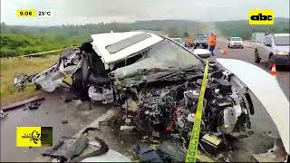 Fatal accidente en Caacupé murieron un niño y su abuela [upl. by Mehetabel]