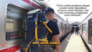 PERJALANAN NGETENG BEKASI  PALEMBANG CUMA 128RB [upl. by Adnohr]