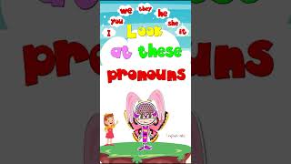 Pronouns  I you we they he she it  Subject Pronouns  Phonics Mix shorts [upl. by Jaime684]