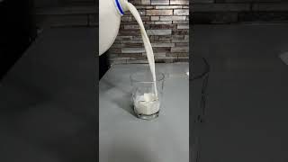 Slow motion unpouring a glass of milk [upl. by Ydualc]