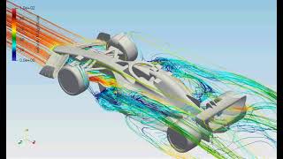 UFOCFD octree F1 car aerodynamics [upl. by Anovad594]