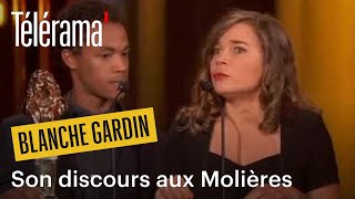 Aux Molières Blanche Gardin tacle les défenseurs de Roman Polanski [upl. by Noillimaxam]