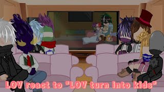 LOV reacts to quotLOV turn into kidsquot  Mha  Reaction  Babysitting Saga AU [upl. by Dremann]