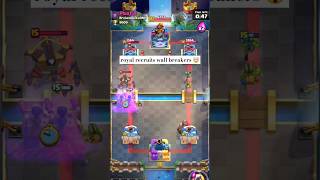 royal recruits wall breakers 🤯  clash royale  shorts battleroyale [upl. by Akyssej483]