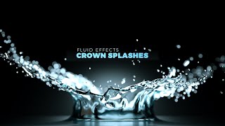 Fluid Effects 3D Crown Splash Simulations [upl. by Biagi]