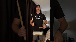 Flam Five Drumline Exercise alldrumsallthetime rudimentaldrummers drumrudiment drumline [upl. by Pimbley]