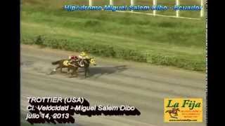 2013178 Trottier USA Cl quotVelocidadquot Miguel Salem Dibo  julio 14 2013  La Fija [upl. by Tarfe]