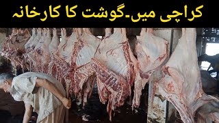 Asias iggest Slaughter House In Karachi Bhens Colony Fresh Meat Supply All Over In City [upl. by Yruam983]