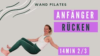 RÜCKEN WORKOUT BEGINNER WAND PILATES [upl. by Idihsar]