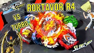 BATTLE Crash Roktavor R4 11Wd VS ALL BURST TURBO  Beyblade Burst TurboSuper Z ベイブレードバースト [upl. by Ahsino95]