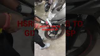 FITTING HSRP NUMBER PLATE hsrp hsrpnumberplate gixxer gixxer155 gixxerbike jamal animal [upl. by Weksler]